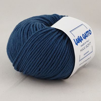 Lana Gatto Maxi Soft ( 14527 темно-бирюзовый) 100% меринос экстрафайн 50 г/90 м